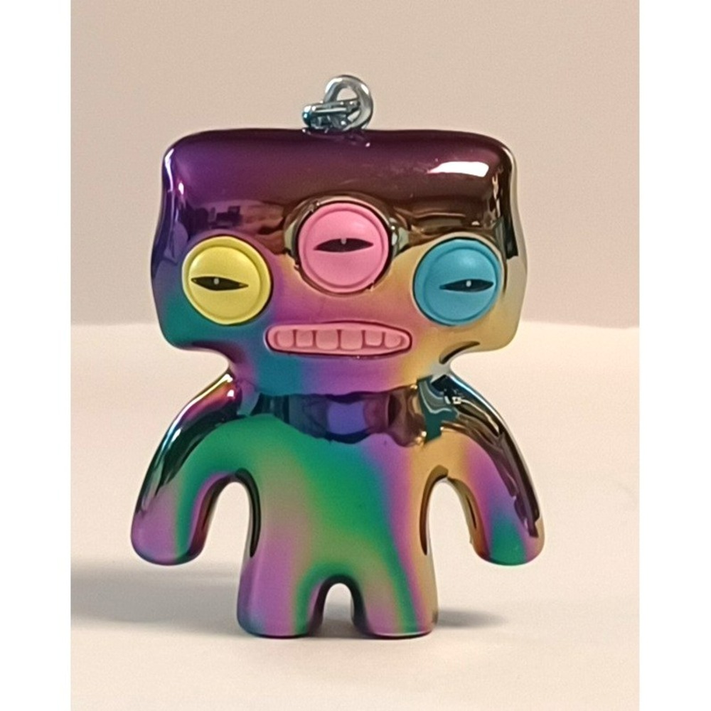 Fuggler Vinyl Keychain Annoyed Alien Rainbow Metallic Chrome Blind Bag Figure